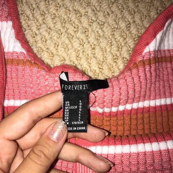 NEVER WORN Forever21 Button up Crop Top - Picture 2 of 2